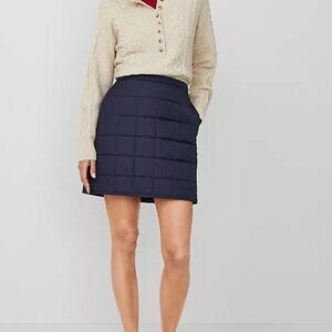 AT - Navy Blue Sz.2 - Weekend Collection Quilted A-LIne Skirt